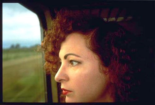 Nan Goldin, Self-Portrait on the train, Germany  1992