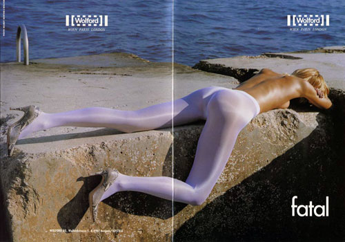 Wolford - Fatal, advertising spread by Newton